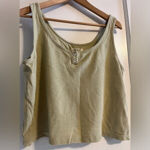 Madewell Light Olive Tank Top